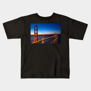 Golden Gate Dawn Bridge Kids T-Shirt